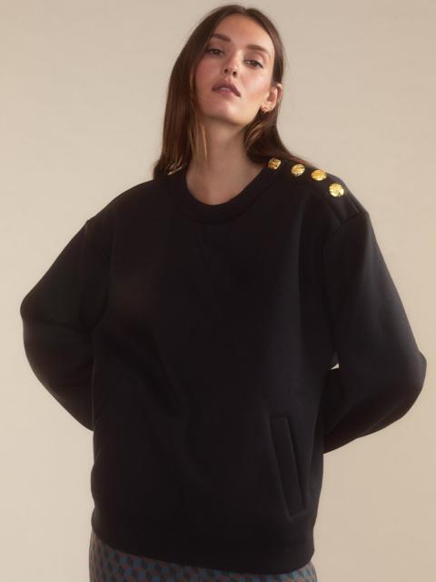 CYNTHIA ROWLEY Button Up Sweatshirt