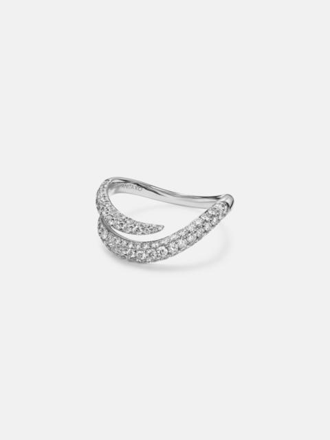 ANITA KO Zara 18kt white gold ring with diamonds