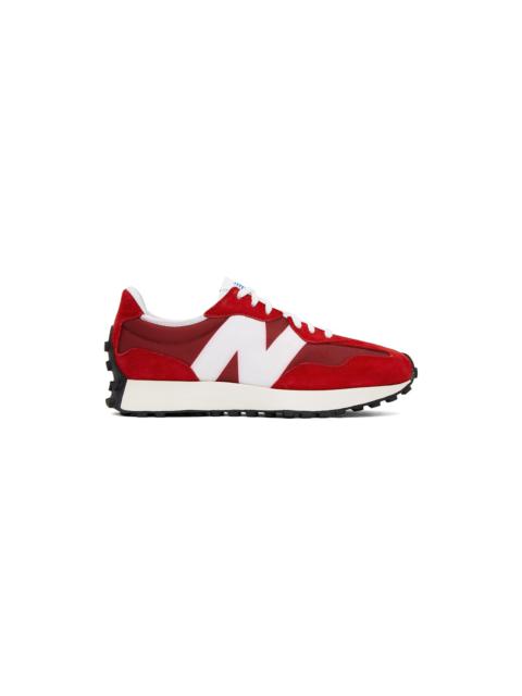 Red & White 327 Sneakers