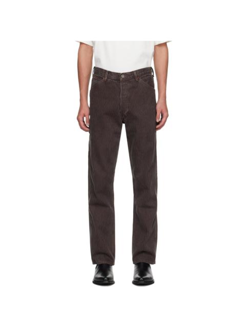 RE/DONE Brown Modern Painter Trousers