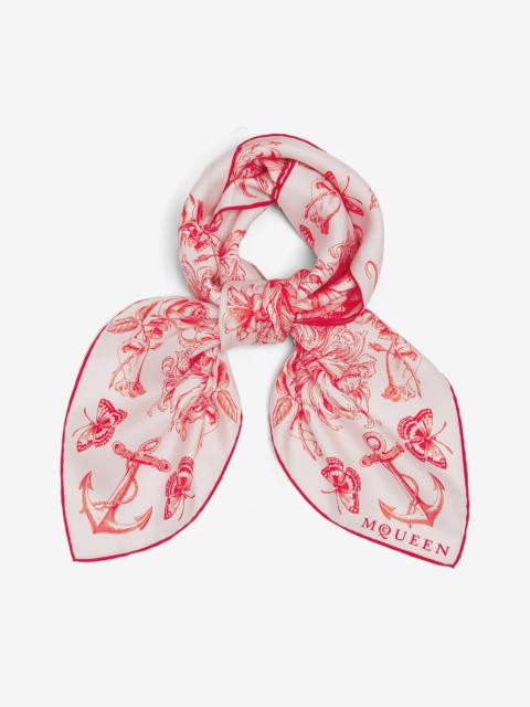 Alexander McQueen Sailor Tattoo Foulard
