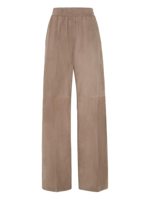Brunello Cucinelli suede trousers
