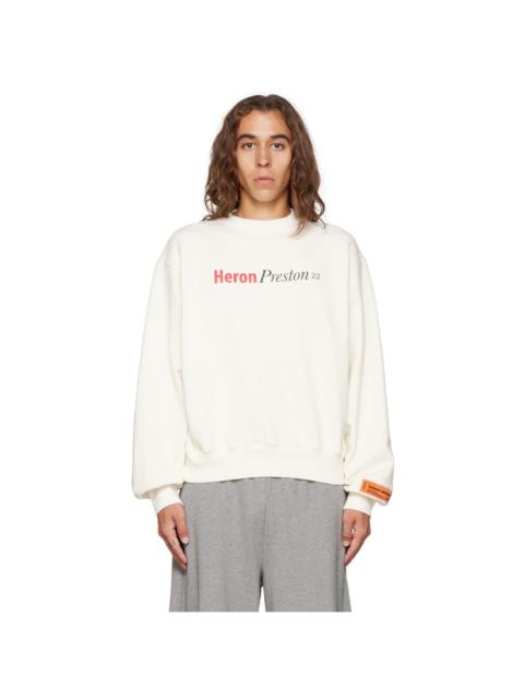 Heron Preston White Heron Censored Sweatshirt