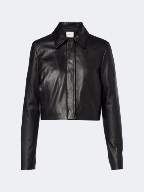 Vince Cropped leather jacket