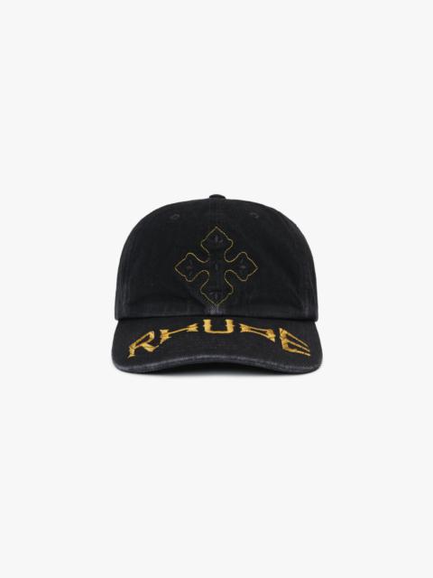 Rhude RHUDE CROSS DENIM 6-PANEL HAT