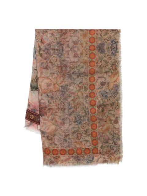 Pierre-Louis Mascia Printed cashmere scarf