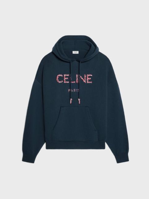 CELINE hooded sweater IN RIBBED COTTON