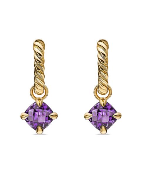 DAVID YURMAN Women's Micro Chatelaine Drop Earrings in 18K Yellow Gold - Amethyst