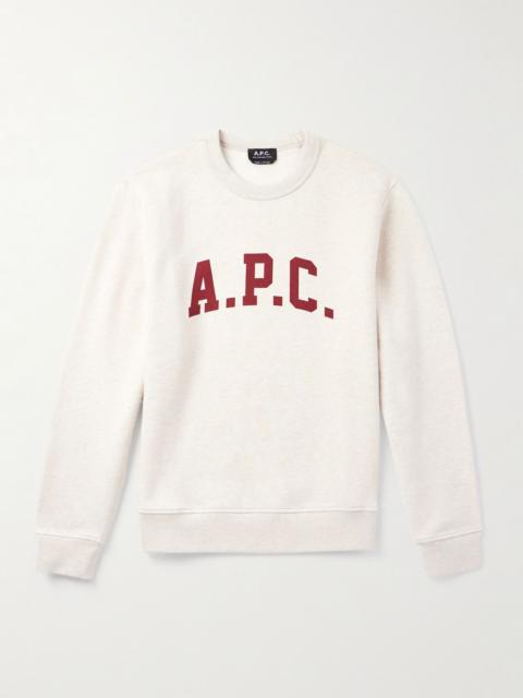 A.P.C. Sweet Harris Logo-Print Organic Cotton-Jersey Sweatshirt Ivory