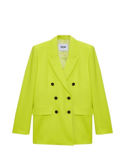 MSGM buttoned double-breasted blazer