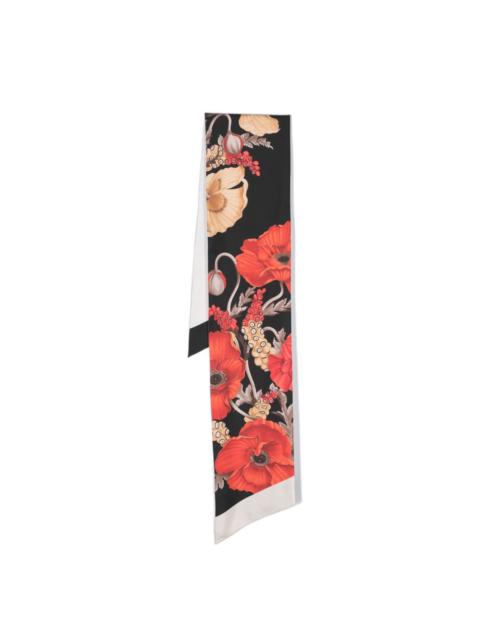 FERRAGAMO Poppies-print silk bandeau