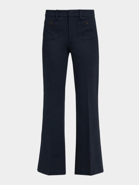 FRAME Petite The Flare Shrunken Pocket Trousers