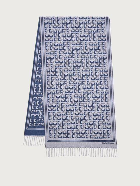 FERRAGAMO GANCINI JACQUARD SCARF