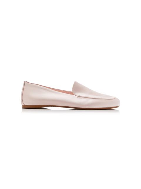 KHAITE Monroe Satin Loafers pink