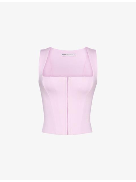 House of CB The Balconette Woven Corset Top