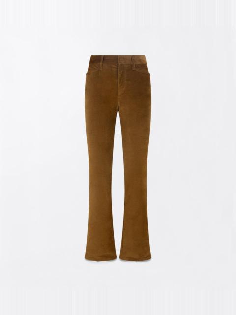 TOM FORD STRETCH COTTON VELVET SKINNY FLARE PANTS