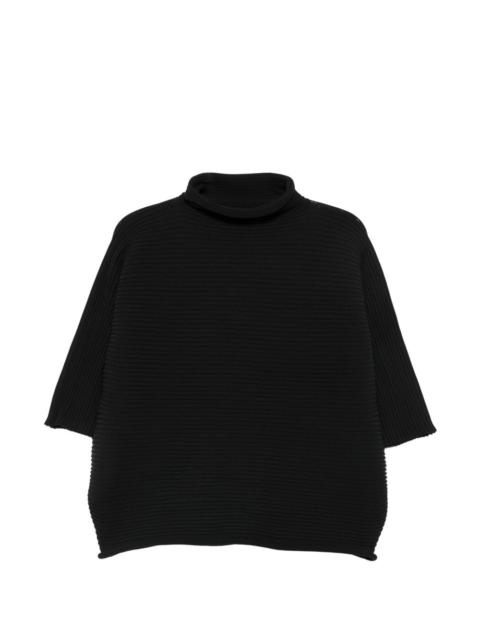 Pleats Please Issey Miyake pleated high-neck top