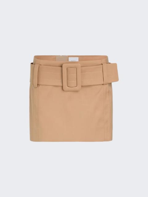 PATOU Mini Belted Skirt Praline