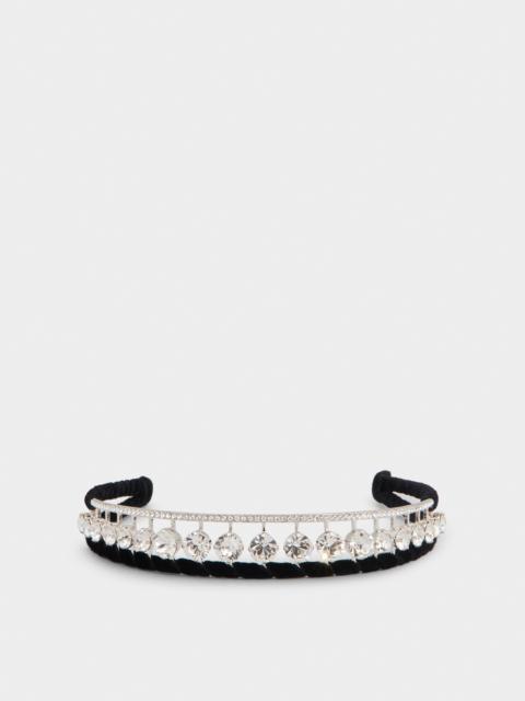 Roger Vivier RV Strass Hairband in Velvet