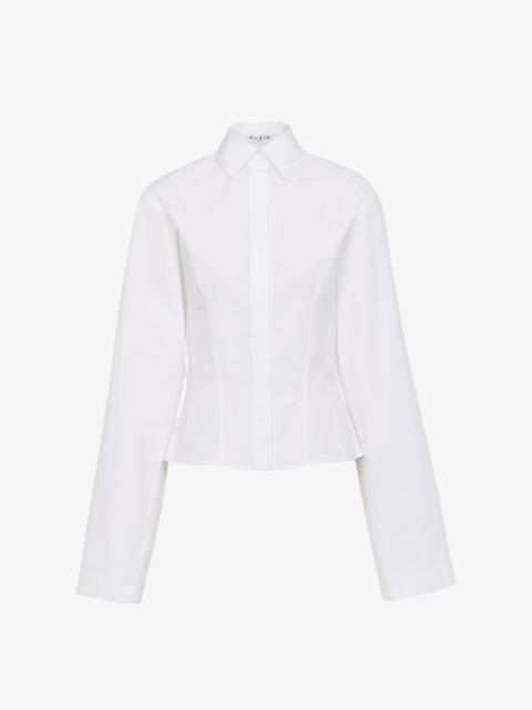 CORSET POPLIN SHIRT