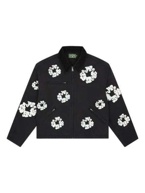 DENIM TEARS Denim Tears Cotton Wreath Canvas Work Jacket 'Black' FW25OLJ11192012