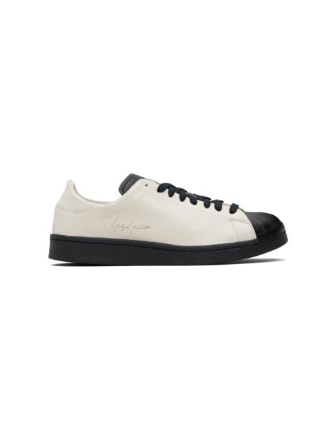 Y-3 Taupe & Black Superstar Sneakers