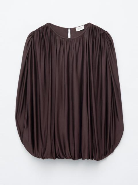 & Other Stories Draped Jersey Top
