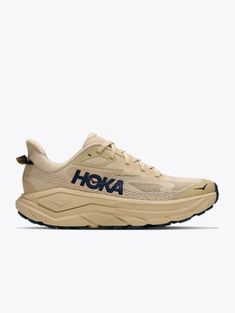 HOKA Women's Challenger 8 Shoes in Barley Flour/Faded Navy