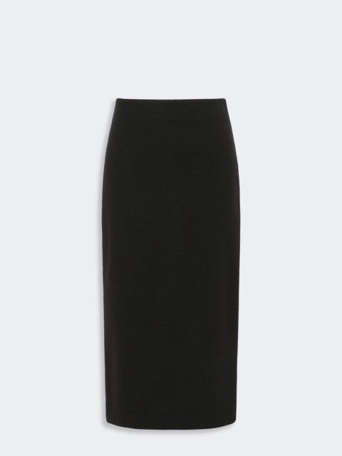 Max Mara LESENA Jacquard jersey midi skirt - BLACK