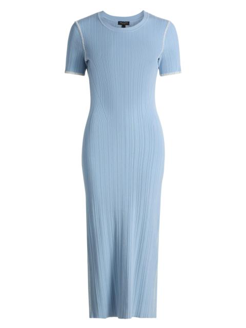 rag & bone Women's Harper Rib-Knit Midi-Dress - Sky
