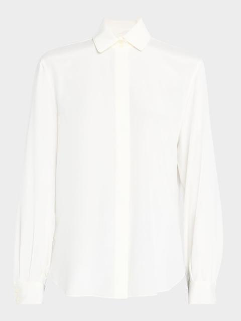 Lafayette 148 New York Pleated Button-Down Shirt