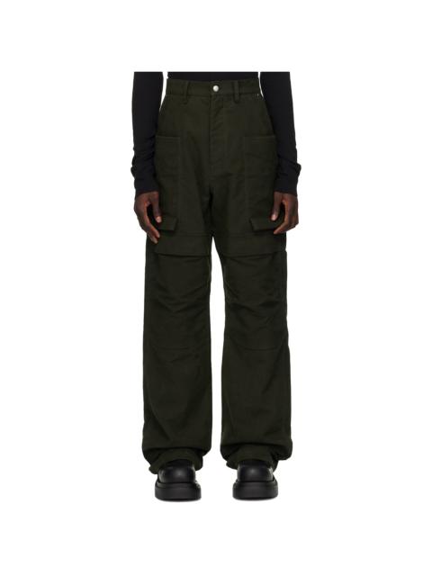 Rick Owens Green Porterville Stefan Cargo Pants