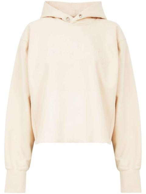 Maison Margiela 로고 면 hoodie