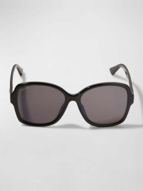 GUCCI Square Monochromatic Sunglasses