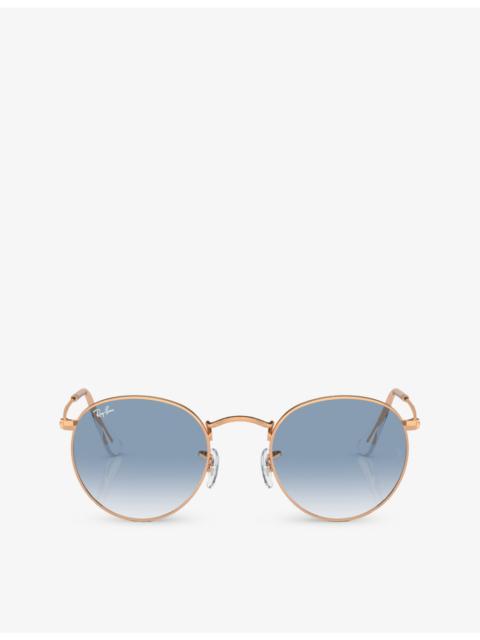 Ray-Ban RB3447 round-frame metal sunglasses