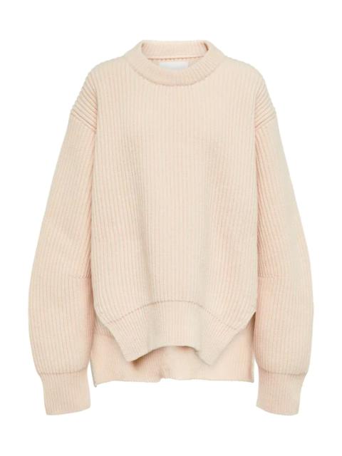 Ribbed-knit sweater