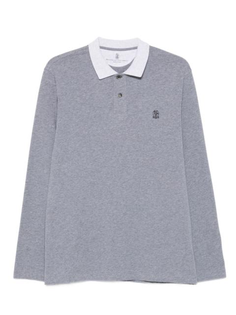 Brunello Cucinelli long-sleeve cotton polo shirt
