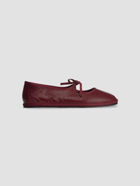 ViBi Venezia Women's Brigitte Leather Mary Janes - Burgundy