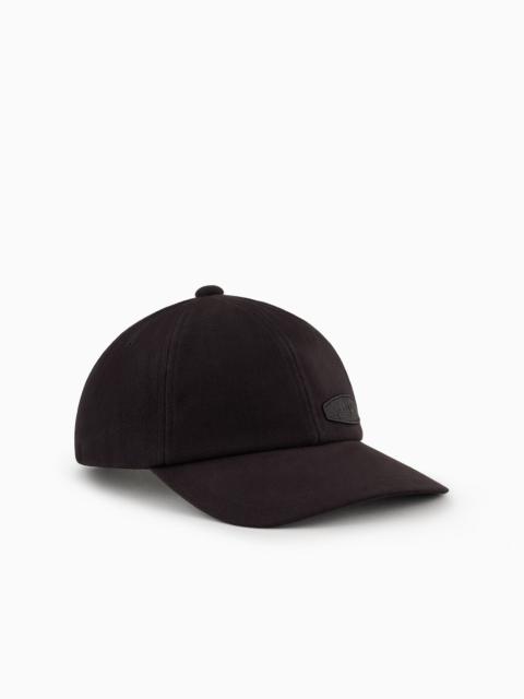 EMPORIO ARMANI Cotton baseball cap with embroidered logo