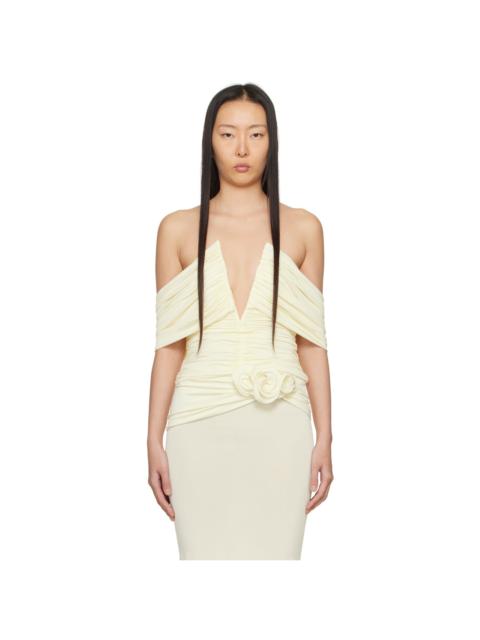 Off-White Draped Top