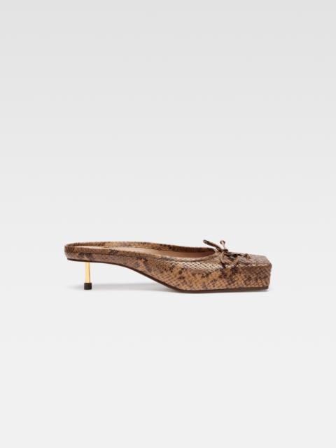 JACQUEMUS The low Ballet mules