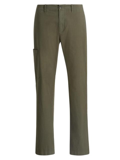 Vince Men's Owen Stretch-Cotton Straight-Leg Trousers - Coulter Green