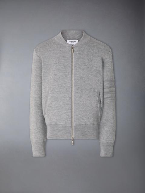 Thom Browne OTTOMAN MILANO STITCH 4-BAR BOMBER JACKET