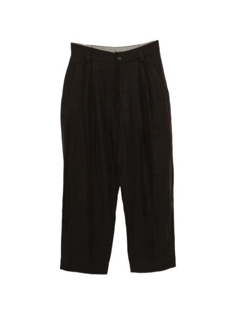 Ziggy Chen linen pleated trousers