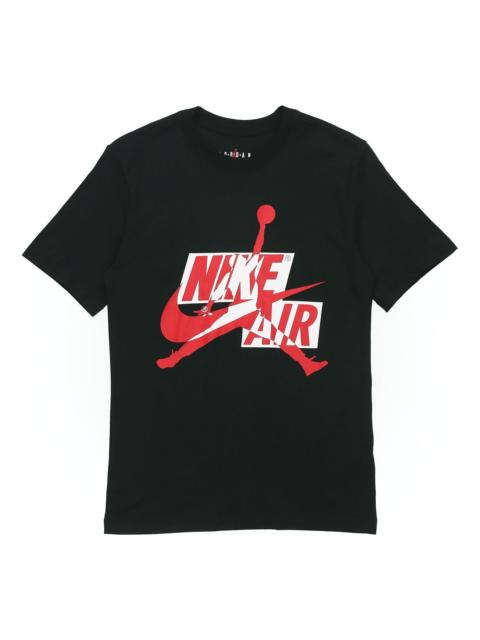Jordan Air Jordan Jumoman Classics Flying Man Printing Short Sleeve Black CU9571-011