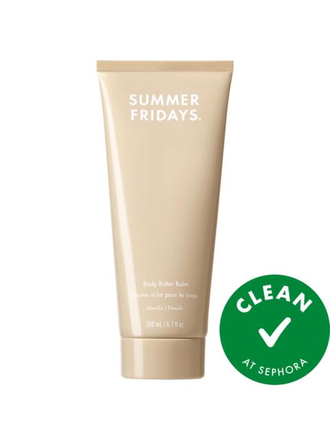 SUMMER FRIDAYS Body Butter Balm Vanilla - Rich Body Cream with Hyaluronic Acid