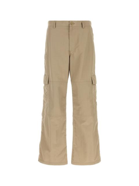 BALENCIAGA Beige nylon cargo pant