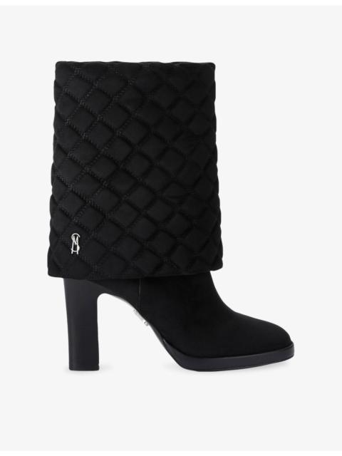 STEVE MADDEN Subscribe Faux-Suede Heeled Boots