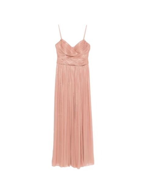 COSTARELLOS Sireen ruched maxi dress