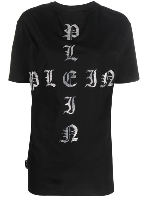 PHILIPP PLEIN Gothic Plein crystal-embellished T-shirt